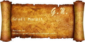 Grafl Margit névjegykártya